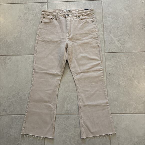 Lucky Brand Bridgette Women's Jeans Cropped Flare Leg Denim Light Pink Sz 31/26 - Picture 2 of 6